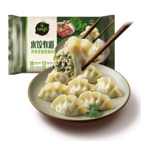 PLUS会员：bibigo 必品阁 荠菜杏鲍菇猪肉水饺  720g