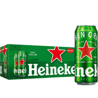 PLUS会员：Heineken 喜力 啤酒 500ml*18听