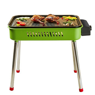 KLEBY 克来比 BY-M02 电热烧烤炉+烤盘 绿色