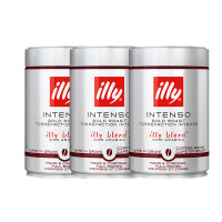 illy 意利 深度烘培咖啡豆 250g*3罐