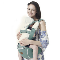 抱抱熊 bébéar C05 婴儿背带腰凳 四季款 松石绿