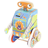 AULDEY 奥迪双钻 STEM科教儿童玩具  拼装电动机器人小卷  ZZ910007