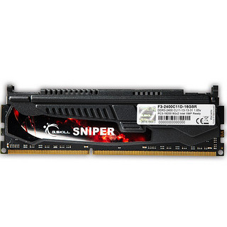 G.SKILL 芝奇 Sniper系列 DDR3 1866MHz 台式机内存 马甲条  黑色 8GB 4GBx2 F3-14900CL9D-8GBSR