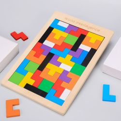 森之谷俄罗斯方块智力七巧板拼图益智玩具
