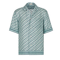 Dior 迪奥 Oblique Pixel 男士短袖衬衫 113C519A4751_C075 蓝色 38