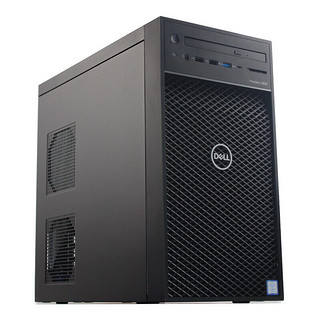 DELL 戴尔 Precision T3640 商务台式机 黑色 (酷睿i5-10500、核芯显卡、8GB、128GB SSD+1TB HDD、风冷)