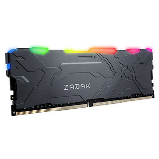 ZADAK 扎达克 DDR4 3000MHz RGB 台式机内存 灯条 黑色 8GB ZD4-MO130C08-08GYG1