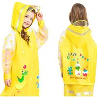 MOREMERRY 牧萌 MM05895 儿童雨衣 五角星黄恐龙 XXL