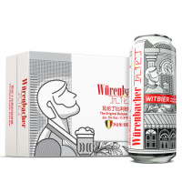 有券的上：Würenbacher 瓦伦丁 白啤 啤酒 500ml *24听