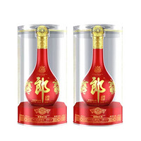 LANGJIU 郎酒 53度红花郎(15)酱香型白酒500ml*2 酱香典范，红花国色