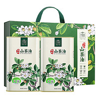 千岁好 有机山茶油礼盒1L*2瓶食用油 压榨一级 送礼礼盒