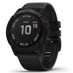 GARMIN 佳明 Fenix 6X PRO GPS户外运动手表 黑色 英文版