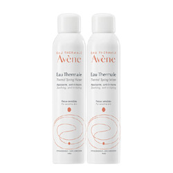 Avene 雅漾 法国雅漾（Avene）舒泉喷雾300ML*2（定妆补水保湿 爽肤水化妆水 原装进口 新年礼物 情人节礼物）