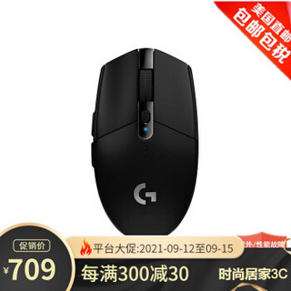 Logitech 罗技 G305 游戏鼠标 无线 电竞吃鸡鼠标 办公无线蓝牙小鼠标 续航时间长 新品 黑色 官方标配