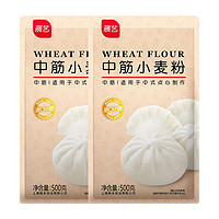 展艺 中筋小麦粉 500g*2袋