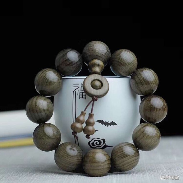 金丝楠阴沉木手串 2.0cm 阴沉木 12颗 抗腐抗霉 招财纳福