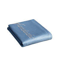 兰序 全棉贡缎四件套 宾利蓝+豆沙粉 1.5/1.8m床 床单款