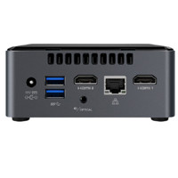 intel 英特尔 NUC7CJYH六月峡谷NUC迷你电脑/迷你主机PC/家用办公客厅HTPC电脑 准系统（不含内存/硬盘）