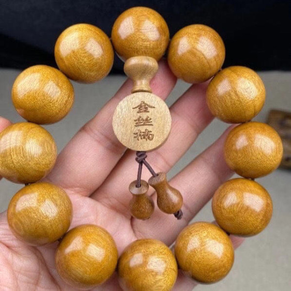 金丝楠木拆房料手串 2.0cm 金丝楠木 12颗 