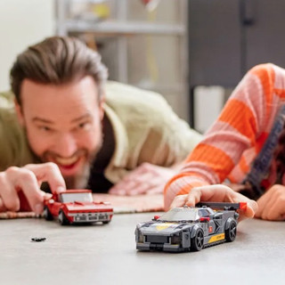 LEGO 乐高 Speed超级赛车系列 76903 雪佛兰 Corvette C8.R Race Car and 1968 Chevrolet Corvette