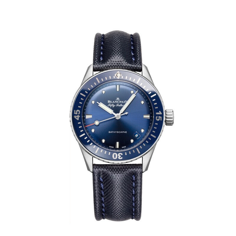 BLANCPAIN 宝珀 Fifty Fathoms五十噚 BATHYSCAPHE系列 38毫米自动上链腕表 5100 1140 O52A