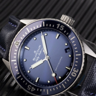 BLANCPAIN 宝珀 Fifty Fathoms五十噚 BATHYSCAPHE系列 38毫米自动上链腕表 5100 1140 O52A