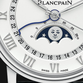 BLANCPAIN 宝珀 Villeret经典 QUANTIÈME COMPLET系列 40毫米自动上链腕表 6654A 1127 55B