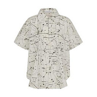 Dior 迪奥 Zodiac 男士短袖衬衫 111B62A3747_X0872 白色/黑色 36