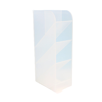 deli 得力 8933 大容量笔筒 透明白 2个装