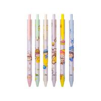 Kabaxiong 咔巴熊 5668 按动中性笔 萌宠女孩 0.5mm 6支装