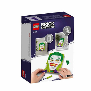 LEGO 乐高 DC超级英雄系列 40428 乐高积木素描小丑