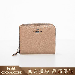 COACH 蔻驰 商务休闲牛皮女士休闲短款钱包