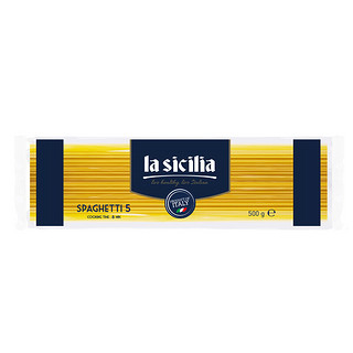 辣西西里 lasicilia 意大利进口意大利面 500g*2袋 5#直条意粉