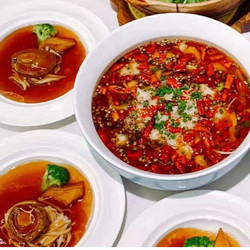 上海淮海中路，荔月粤式古法品鲜鲍鱼3人套餐