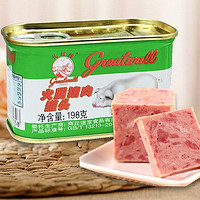 PLUS会员：greatwall BRAND 长城牌 火腿猪肉罐头 198g