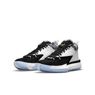 AIR JORDAN Jordan Zion 1 (GS) 大童休闲运动鞋 DA3131-002 黑白蓝 38