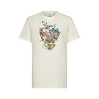 Dior 迪奥 Cœur en Fleurs 女士圆领短袖T恤 113T03A4473_X0200 白色 XS