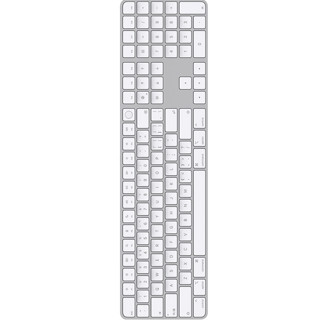 Apple 苹果 MK2C3CH/A 104键 2.4G蓝牙 双模薄膜键盘 银色 无光