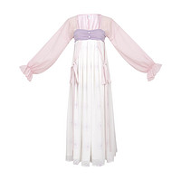 池夏 汉元素 鲛泪:人鱼之歌 女士齐胸连衣裙 S1980 白色/淡紫色 S