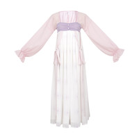 池夏 汉元素 鲛泪:人鱼之歌 女士齐胸连衣裙 S1980 白色/淡紫色 S