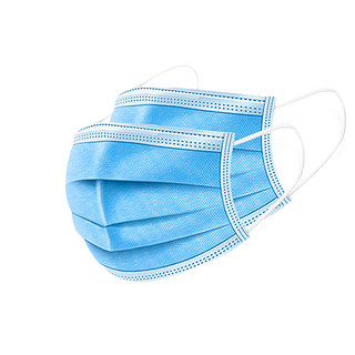 帝式 一次性医用外科口罩 50片*2包 蓝色