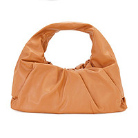 BOTTEGA VENETA 葆蝶家 POUCH系列 SHOULDER 女士手提可颂包 607984VCP407628 棕色