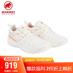 MAMMUT 猛犸象 】Saentis Low Men 男子低帮徒步鞋 亮白色-橘色 44.5