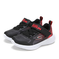 SKECHERS 斯凯奇 男童休闲跑步鞋 97858N-BKRD 黑色/红色