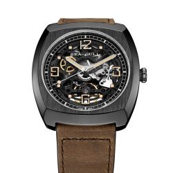 seagull海鸥男士手表复古镂空酒桶型硬汉风防水全自动机械手表男