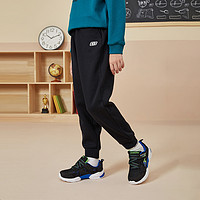 SKECHERS 斯凯奇 儿童加绒针织长裤 L421K126-0018 碳黑 110