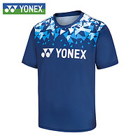 YONEX 尤尼克斯 羽毛球服T恤男士YY速干训练比赛上衣运动短袖五分袖