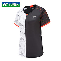 YONEX 尤尼克斯 羽毛球衣女士短袖T恤健身跑步运动服yy透气速干服装