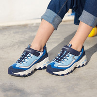 SKECHERS 斯凯奇 女童经典熊猫鞋 996253L-NVBL 海军蓝色/蓝色 27.5