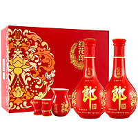 LANGJIU 郎酒 红花郎10礼盒 酱香型 白酒 53度 500ml*2 礼盒装（新老包装随机发货）